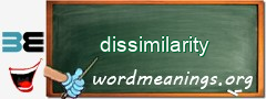 WordMeaning blackboard for dissimilarity